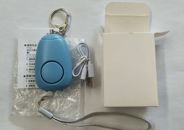 Personal Alarm Rechargeable 130dB Portable Alarm Bag Anti-theft Device