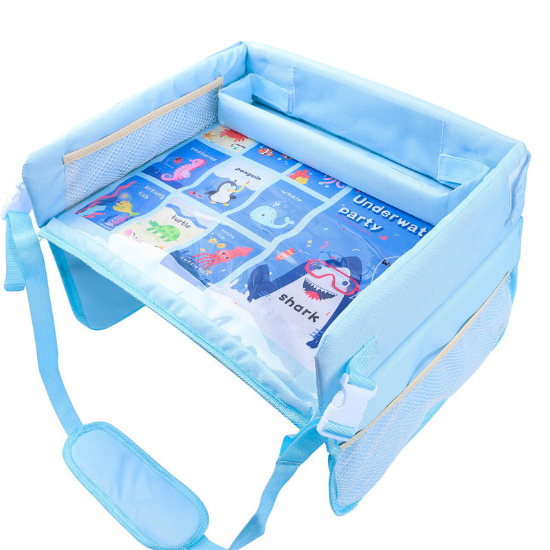Car baby safety seat tray child car storage table