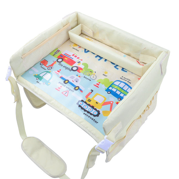 Car baby safety seat tray child car storage table