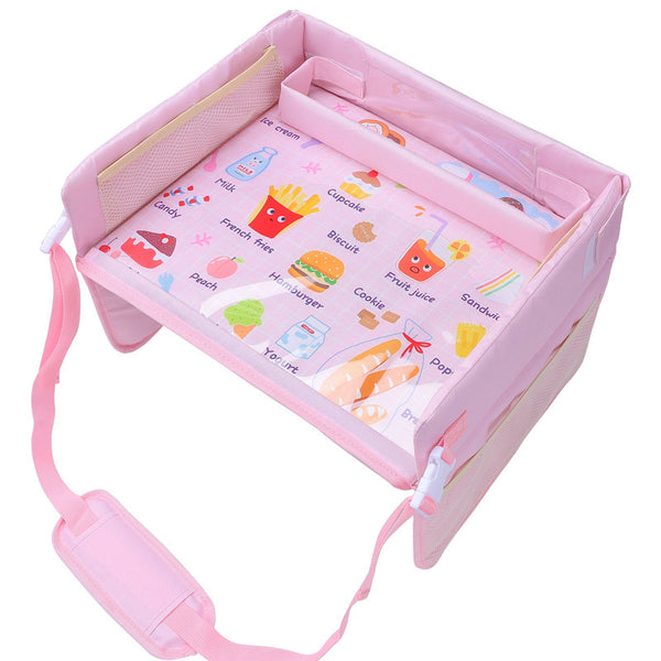 Car baby safety seat tray child car storage table