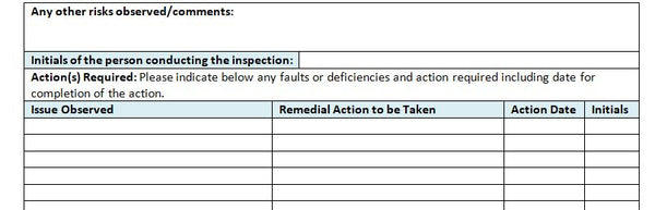 Child Care Centre Health and Safety Inspection Checklist