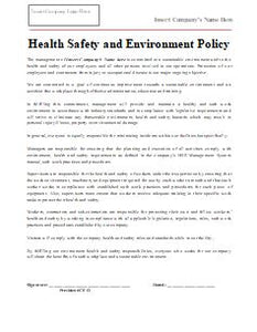 Company Health Safety and Environment Policy