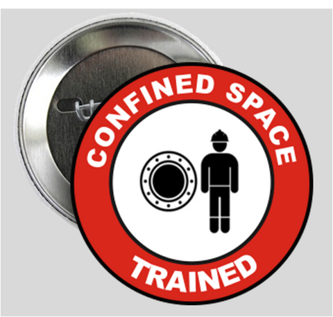 Confined Space Trained Button