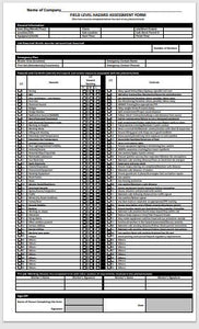 One-Page Field Level Hazard Assessment Checklist