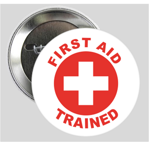 First Aid Trained Button